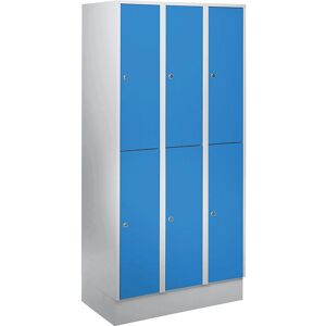 Armario guardarropa Wolf - Azul luminoso - 6 compartimentos Armario guardarropa Wolf - Azul luminoso - 6 compartimentos