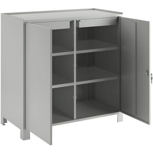 Wolf Armario de herramientas - 1000x1000x500 mm - Gris claro RAL 7035 - Armario de herramientas Wolf Armario de herramientas - 1000x1000x500 mm - Gris claro RAL 7035 - Armario de herramientas