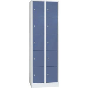 Armario modular Wolf con 10 compartimentos - Acero - Azul Colombino / Gris Luminoso Armario modular Wolf con 10 compartimentos - Acero - Azul Colombino / Gris Luminoso