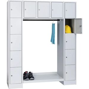 Sistem de garderobă Wolf - 13 compartimente, Gri deschis, Modular Sistem de garderobă Wolf - 13 compartimente, Gri deschis, Modular