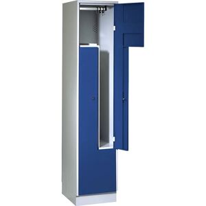 Dulap Wolf Z - 2 compartimente, Albastru gențiană, Oțel Dulap Wolf Z - 2 compartimente, Albastru gențiană, Oțel