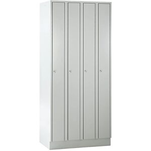 Armoire en acier Wolf MÜNCHEN - 4 compartiments - Gris clair RAL 7035 Armoire en acier Wolf MÜNCHEN - 4 compartiments - Gris clair RAL 7035
