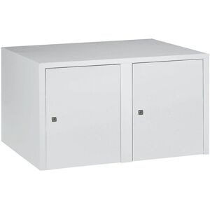 Wolf Armario de Pared - 2 Compartimentos, Gris Claro - Armario de Pared Wolf Armario de Pared - 2 Compartimentos, Gris Claro - Armario de Pared
