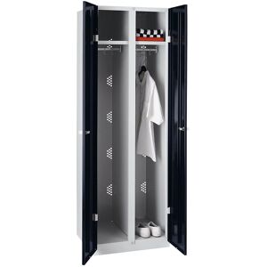 Dulap din oțel Wolf - 2 Compartimente - Negru - 600mm Lățime - Depozitare metalică Dulap din oțel Wolf - 2 Compartimente - Negru - 600mm Lățime - Depozitare metalică