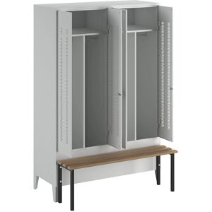 Taquilla Wolf - Modelo BERLIN - 2 Compartimentos - Gris claro Taquilla Wolf - Modelo BERLIN - 2 Compartimentos - Gris claro