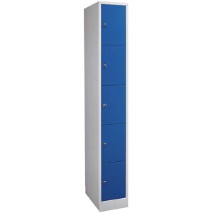 Dulap încuietor Wolf - 5 compartimente, 400mm lățime - Oțel Dulap încuietor Wolf - 5 compartimente, 400mm lățime - Oțel