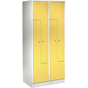 Dulap Wolf Z, 4 compartimente, uși galben zinc - dulap Dulap Wolf Z, 4 compartimente, uși galben zinc - dulap