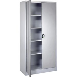 Armario con Cerradura Electrónica Wolf - Puertas Planas - Gris Claro Armario con Cerradura Electrónica Wolf - Puertas Planas - Gris Claro