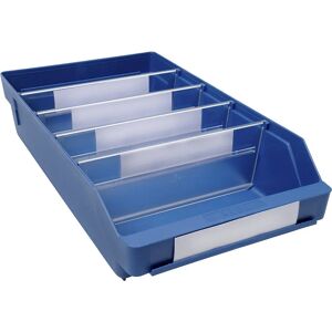 STEMO Blaue Stoßfeste Polypropylen Regalkorb - 400x240x95mm STEMO Blaue Stoßfeste Polypropylen Regalkorb - 400x240x95mm