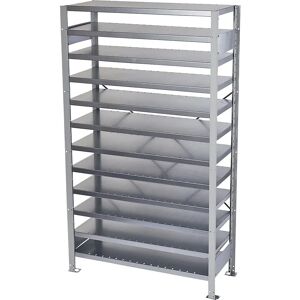 STEMO Grundregal - 1790x1000mm - Stahl - Hellgrau RAL 7035 STEMO Grundregal - 1790x1000mm - Stahl - Hellgrau RAL 7035