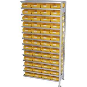 STEMO Modulares Regal - 52 Gelbe Boxen - 2100mm Hoch STEMO Modulares Regal - 52 Gelbe Boxen - 2100mm Hoch