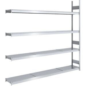 hofe Stahlregal Erweiterungssystem - 4 Böden 2500mm hofe Stahlregal Erweiterungssystem - 4 Böden 2500mm