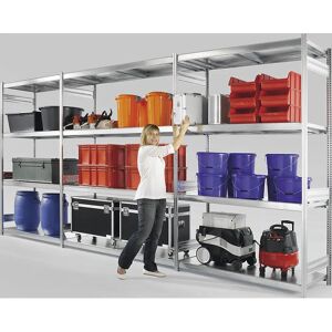 Estantería de acero Hofe - Ajustable, 2500mm de altura, 2500mm de ancho, 500mm de profundidad Estantería de acero Hofe - Ajustable, 2500mm de altura, 2500mm de ancho, 500mm de profundidad
