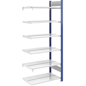 hofe Doppelseitiges 2000mm Stahlregal - Blau/Grau hofe Doppelseitiges 2000mm Stahlregal - Blau/Grau