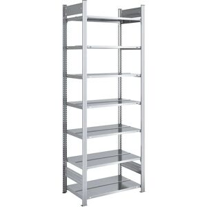 Estantería galvanizada de dos lados - Estantería básica Estantería galvanizada de dos lados - Estantería básica