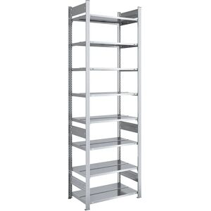 Estantería galvanizada doble cara para archivos - 2700mm - 750x600mm Estantería galvanizada doble cara para archivos - 2700mm - 750x600mm