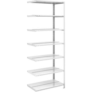 Étagère en acier gris clair RAL 7035 - 2200 mm, 750 x 600 mm - Étagère de stockage - Publicité Étagère en acier gris clair RAL 7035 - 2200 mm, 750 x 600 mm - Étagère de stockage - Publicité