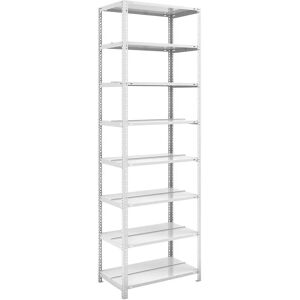 Estantería de metal - 2550mm, gris claro RAL 7035 Estantería de metal - 2550mm, gris claro RAL 7035