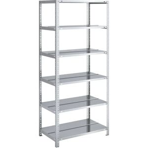 Estantería de archivo galvanizada - Modelo básico 1850mm, 750x600mm Estantería de archivo galvanizada - Modelo básico 1850mm, 750x600mm