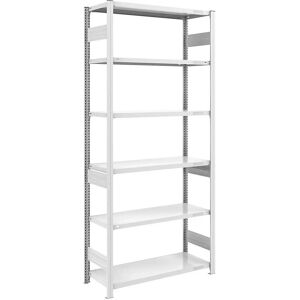 Estantería Hofe para cargas pesadas - 2500mm, 6 estantes, gris Estantería Hofe para cargas pesadas - 2500mm, 6 estantes, gris