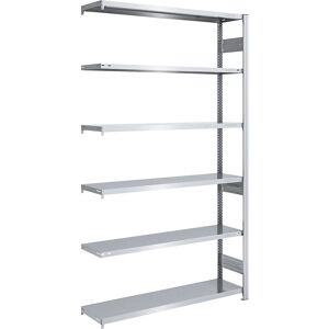 Estantería de acero resistente Hofe - 6 baldas, 2500mm, 1300x400mm Estantería de acero resistente Hofe - 6 baldas, 2500mm, 1300x400mm