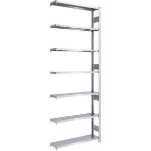 Estantería Hofe Pesada - 7 Estantes, 3000mm de altura, 1000x300mm Zinc Estantería Hofe Pesada - 7 Estantes, 3000mm de altura, 1000x300mm Zinc