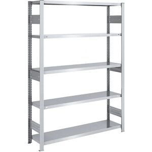 Estantería Hofe de carga pesada galvanizada - 5 baldas, 2000mm alto Estantería Hofe de carga pesada galvanizada - 5 baldas, 2000mm alto