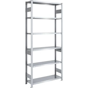 Hofe Galvanisiertes Schwerlastregal - 2500mm, 6 Böden, 1000x400mm Hofe Galvanisiertes Schwerlastregal - 2500mm, 6 Böden, 1000x400mm