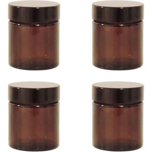 mikken - 4x30ml glasburkar - brunt glas - etikett - burk mikken - 4x30ml glasburkar - brunt glas - etikett - burk