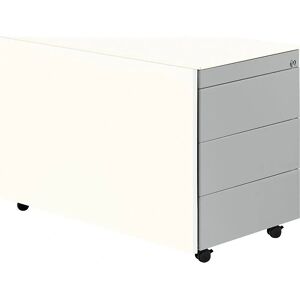 Mauser Stahl-Schubladenschrank - 570x800mm, Weiß, 3 Schubladen Mauser Stahl-Schubladenschrank - 570x800mm, Weiß, 3 Schubladen