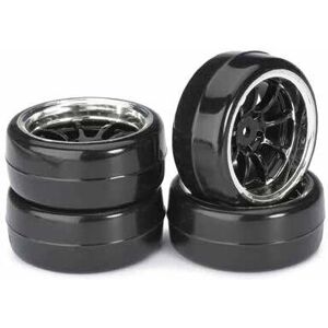 Absima 2510043 Zwart-chroom 9-Spaken Driftwielen - RC Auto Accessoire Absima 2510043 Zwart-chroom 9-Spaken Driftwielen - RC Auto Accessoire