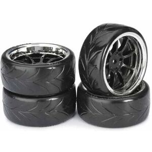 Absima 2510044 Roues RC - 9 rayons Noir-chrome - 1:10 roues RC Absima 2510044 Roues RC - 9 rayons Noir-chrome - 1:10 roues RC