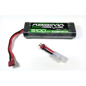 Pack de Batteries NiMH Greenhorn 7,2V 5100mAh - Batterie Voiture RC Pack de Batteries NiMH Greenhorn 7,2V 5100mAh - Batterie Voiture RC