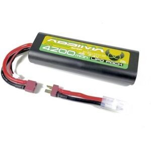 Absima LiPo 7,4V 25C 4200mAh Boîtier Rond - Batterie RC pour Cars à Balais Absima LiPo 7,4V 25C 4200mAh Boîtier Rond - Batterie RC pour Cars à Balais