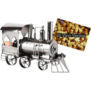 Support à Bouteilles de Vin Train - Cadeau en Métal Original - Publicité Support à Bouteilles de Vin Train - Cadeau en Métal Original - Publicité