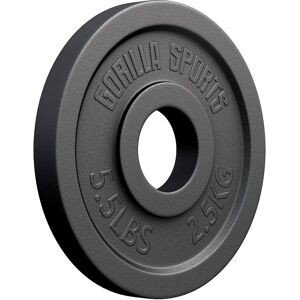 Gorilla Sports Gjutjärns viktplatta 51mm - 1,25-25kg Gorilla Sports Gjutjärns viktplatta 51mm - 1,25-25kg