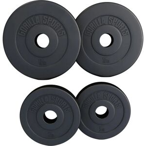 Gorilla Sports Basic Cement Viktplattor 51mm - 2x10kg 2x5kg Gorilla Sports Basic Cement Viktplattor 51mm - 2x10kg 2x5kg