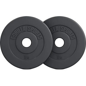 Gorilla Sports Grundläggande cementviktskivor 51mm - 2x2,5-2x15 kg Gorilla Sports Grundläggande cementviktskivor 51mm - 2x2,5-2x15 kg