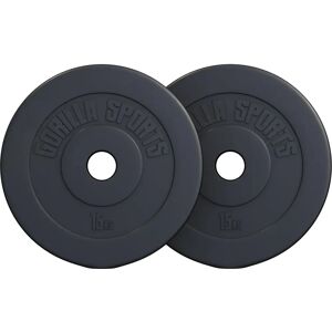 Gorilla Sports Grundläggande Betongviktskivor - 51mm, 2x2,5-2x15kg Gorilla Sports Grundläggande Betongviktskivor - 51mm, 2x2,5-2x15kg
