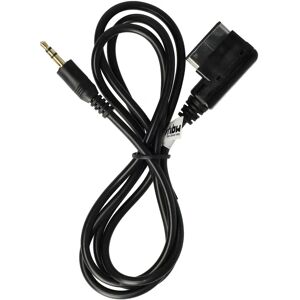 vhbw Mercedes AUX Adapter Cable - 140cm, Black - AUX Audio Adapter Cable vhbw Mercedes AUX Adapter Cable - 140cm, Black - AUX Audio Adapter Cable