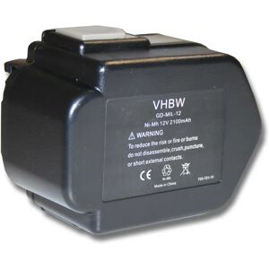vhbw Batterie pour AEG B12 - 2100mAh NiMH - Noir vhbw Batterie pour AEG B12 - 2100mAh NiMH - Noir