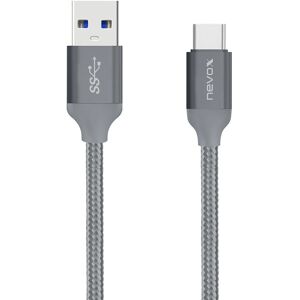 nevox 1480 USB Kabel - 2m, USB A auf USB C, Grau, USB 3.2 Gen 2 nevox 1480 USB Kabel - 2m, USB A auf USB C, Grau, USB 3.2 Gen 2