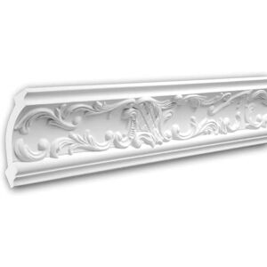 Profhome White Cornice Moulding - Rugged, Lightweight - 200cm Profhome White Cornice Moulding - Rugged, Lightweight - 200cm