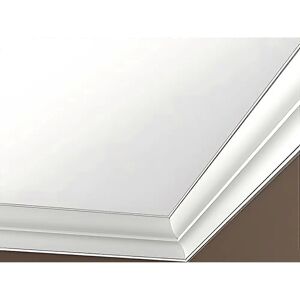 Profhome Profhome 150275 White Rigid Polyurethane Cornice Moulding - Cornice moulding Profhome Profhome 150275 White Rigid Polyurethane Cornice Moulding - Cornice moulding