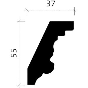 Profhome 150289 Cornice in schiuma di poliuretano rigida bianca - Cornice Profhome 150289 Cornice in schiuma di poliuretano rigida bianca - Cornice