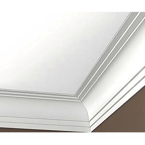 Profhome Decor Profhome Model 150147F White Polyurethane Cornice Moulding - Cornice moulding Profhome Decor Profhome Model 150147F White Polyurethane Cornice Moulding - Cornice moulding