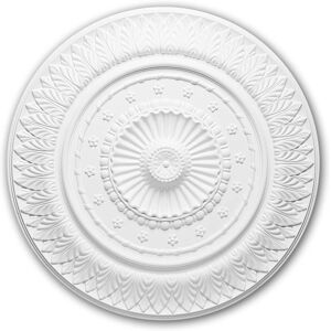 Profhome Decor Profhome 156028 White Ceiling Rose - Ceiling rose Profhome Decor Profhome 156028 White Ceiling Rose - Ceiling rose