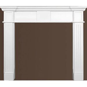 Profhome Profhome 164005 White Decorative Mantelpiece - Decorative mantelpiece Profhome Profhome 164005 White Decorative Mantelpiece - Decorative mantelpiece