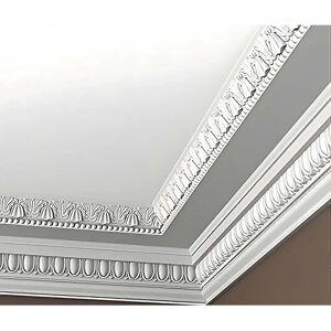 Profhome Decor Model 150137-box - 4x Crown Mouldings, White, 8m Profhome Decor Model 150137-box - 4x Crown Mouldings, White, 8m