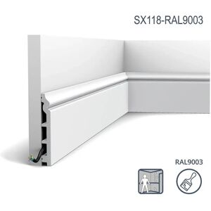 Orac Decor 14 x Listwa battiscopa SX118-RAL9003 - 28 m Orac Decor 14 x Listwa battiscopa SX118-RAL9003 - 28 m
